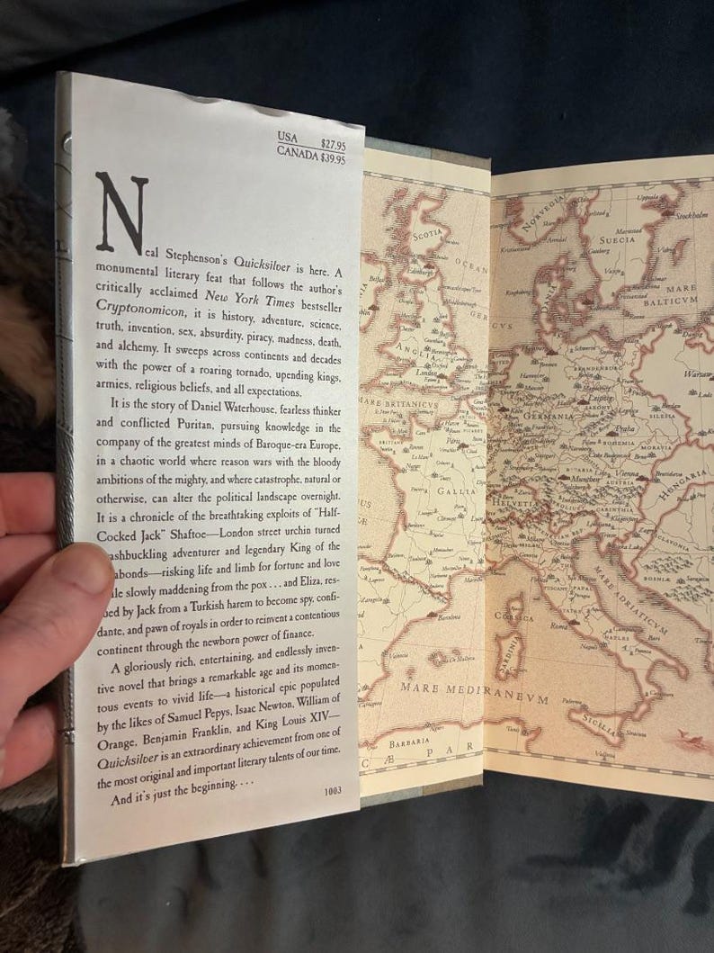 Quicksilver, de Neal Stephenson, 2003, Primeira Edição, Primeira Impressão, Quase Perfeito/Quase Perfeito imagem 2