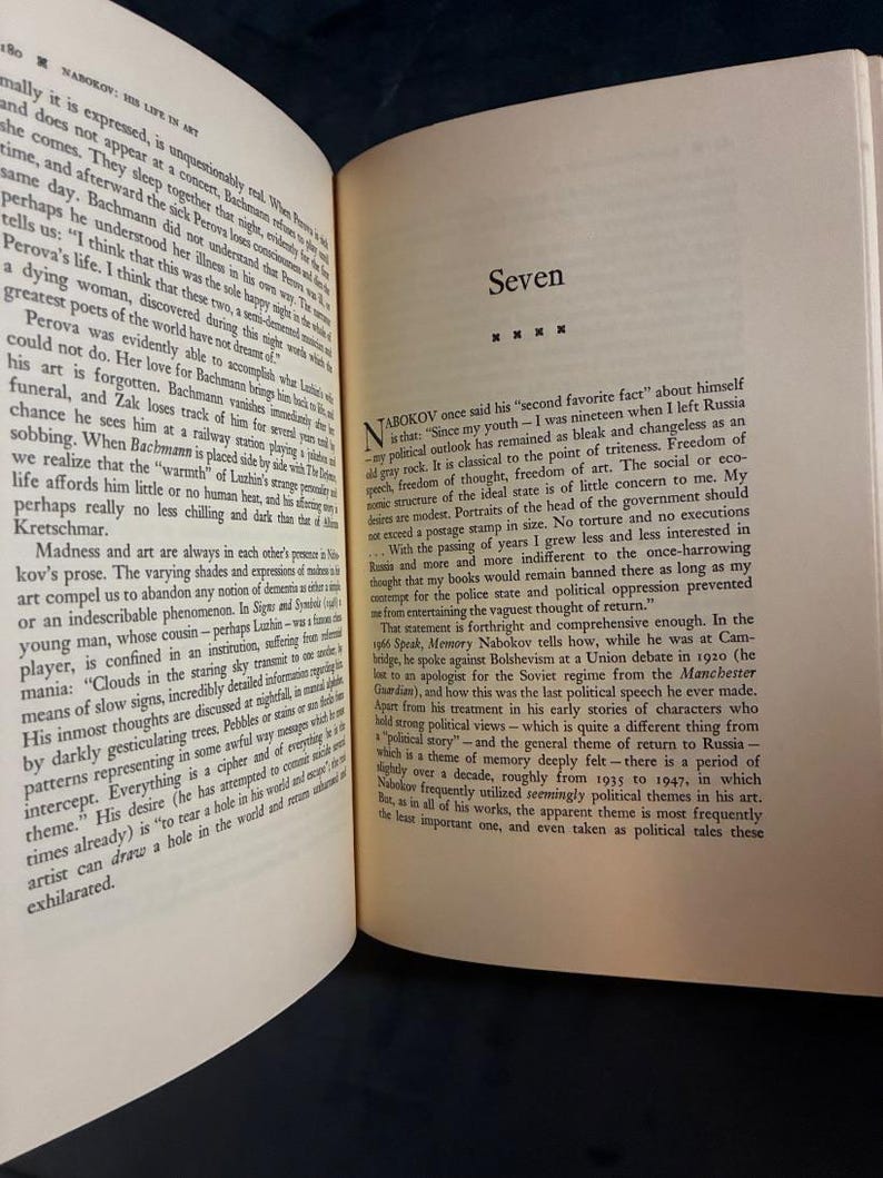 Nabokov: His Life in Art by Andrew Field First Edition First Printing Near Fine/Very Good Hardcover image 9