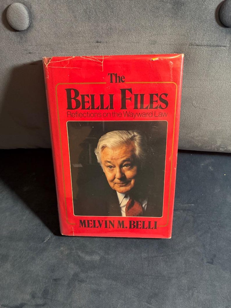 De Belli-dossiers Melvin Belli Eerste editie 1e druk Koning van de onrechtmatige daad + kaarten afbeelding 1