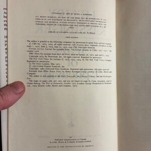 Jahre des Umbruchs von Henry Kissinger, 1982, Erste Auflage, erster Druck, sehr guter bis neuwertiger Zustand, Hardcover. Bild 6