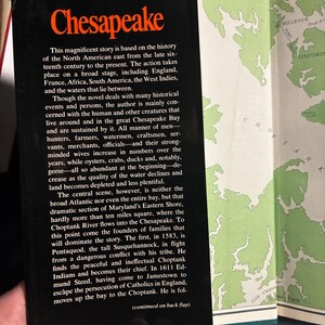 Chesapeake di James Michener Prima edizione Prima stampa Quasi perfetto/Ottimo Copertina rigida immagine 2