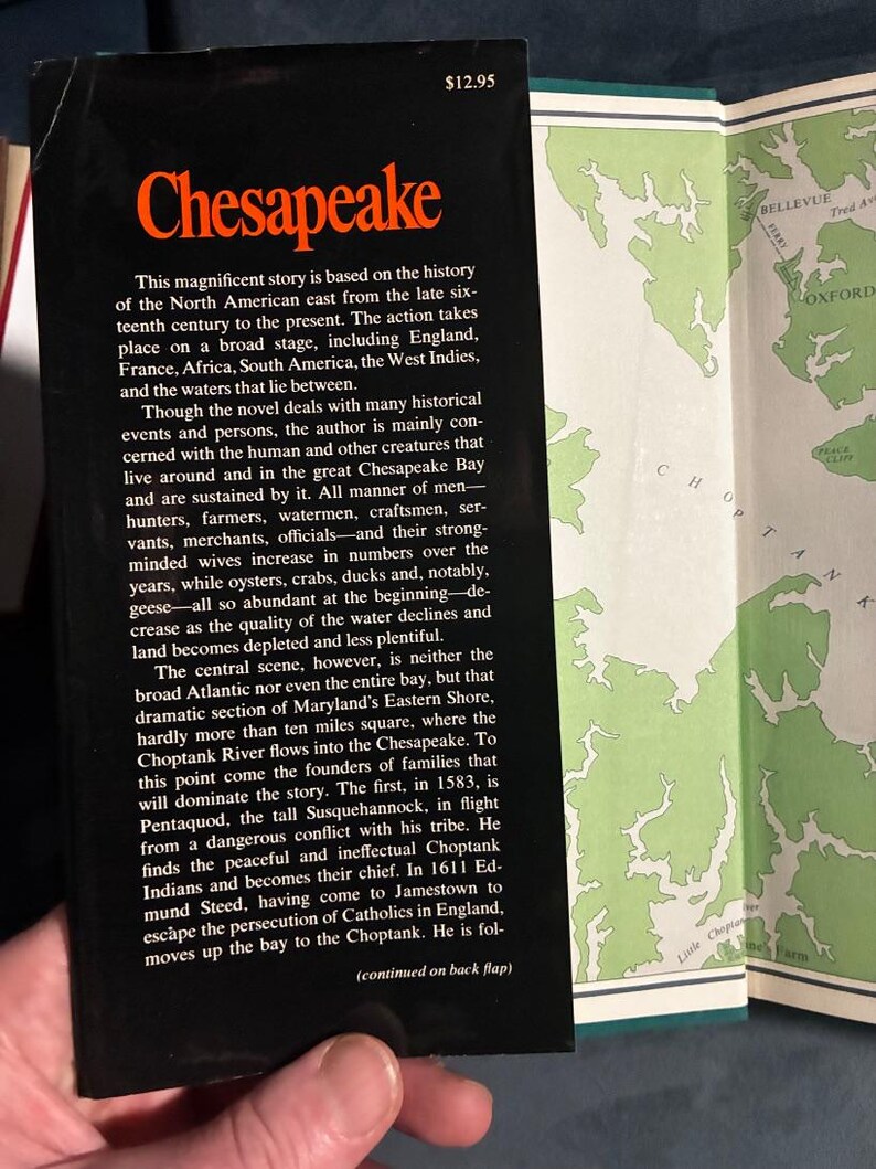 Chesapeake di James Michener Prima edizione Prima stampa Quasi perfetto/Ottimo Copertina rigida immagine 2