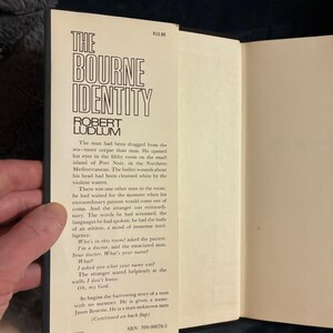The Bourne Identity by Robert Ludlum 1980 First Edition Near Fine/Very Good image 2