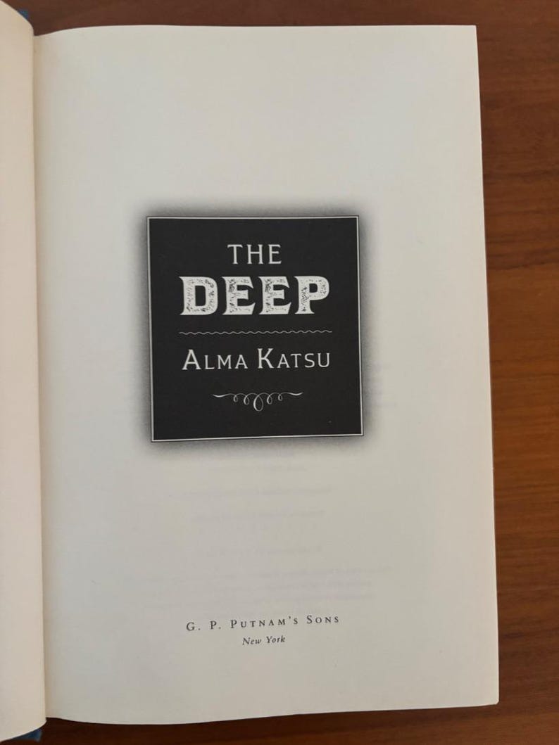 The Deep by Alma Katsu First Edition First Printing Hardcover image 5