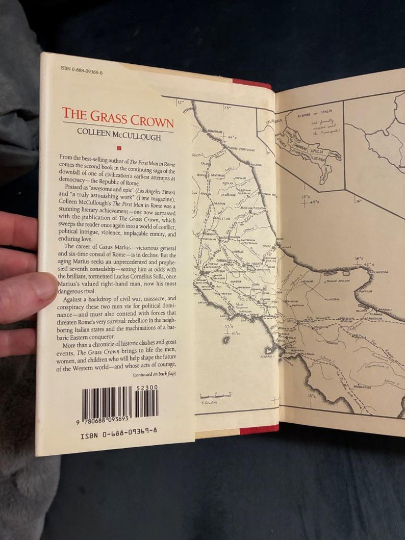 The Grass Crown by Colleen McCullough 1991 First Edition First Printing Near Fine/Very Good image 2