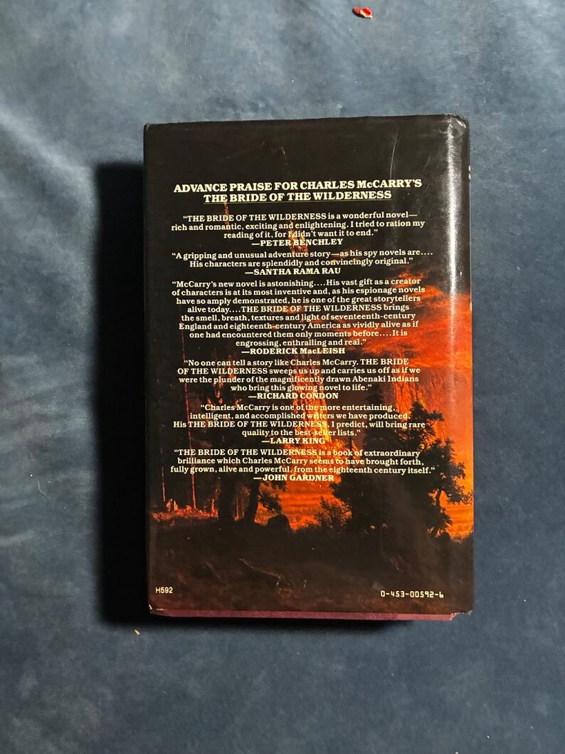 The Bride of the Wilderness by Charles McCarry 1988 First Edition First Printing Very Good/Very Good image 6