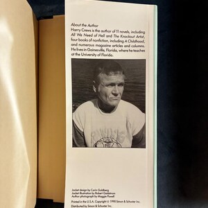 Body by Harry Crews 1990 First Edition First Printing Near Fine/Near Fine image 4