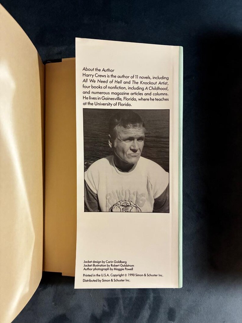 Body by Harry Crews 1990 First Edition First Printing Near Fine/Near Fine image 4