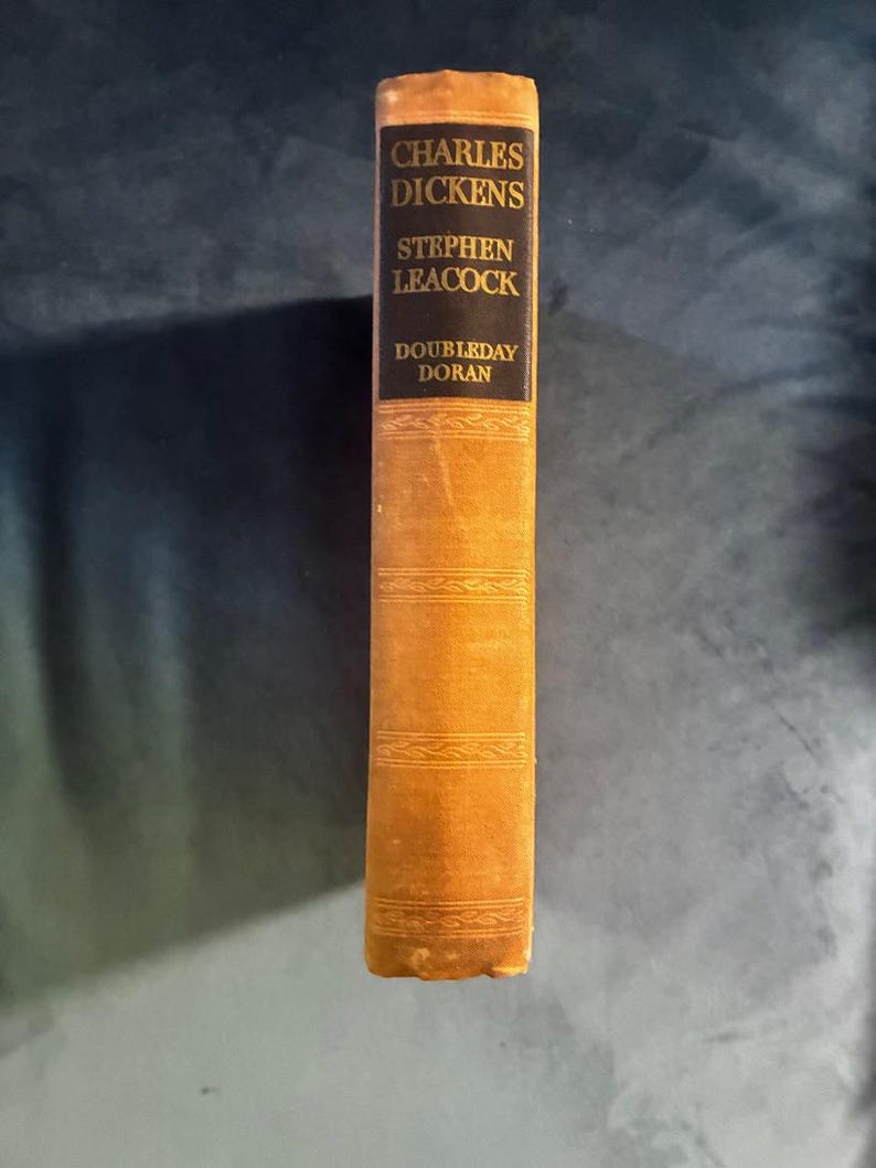 Charles Dickens: His Life and Work by Stephen Leacock 1936 Doubleday, Doran Edition Later Printing Very Good image 1