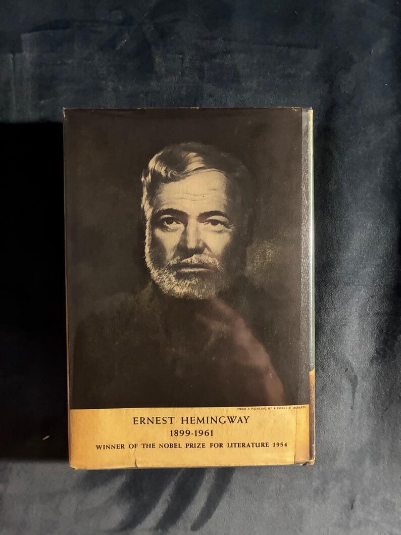 Stary człowiek i morze Ernesta Hemingwaya 1952 Pierwsze wydanie Prawie w dobrym stanie/bardzo dobrym Oprawa twarda zdjęcie 5