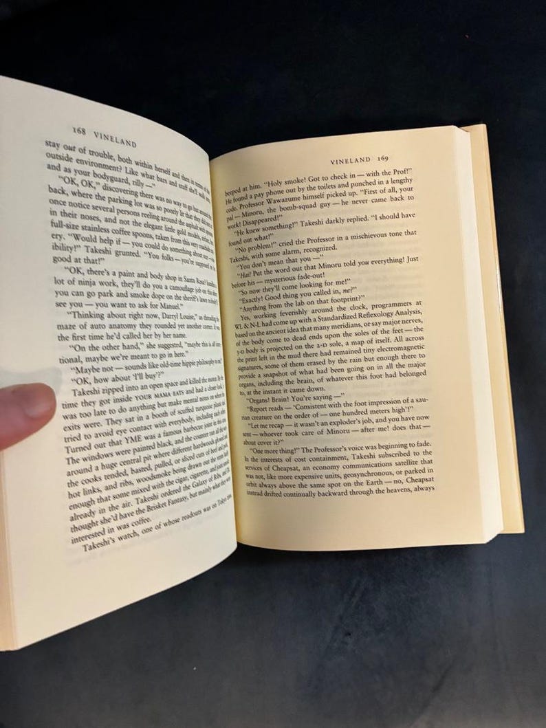 Vineland van Thomas Pynchon, 1990, eerste editie, eerste druk, in uitstekende/bijna perfecte staat, hardcover. afbeelding 7