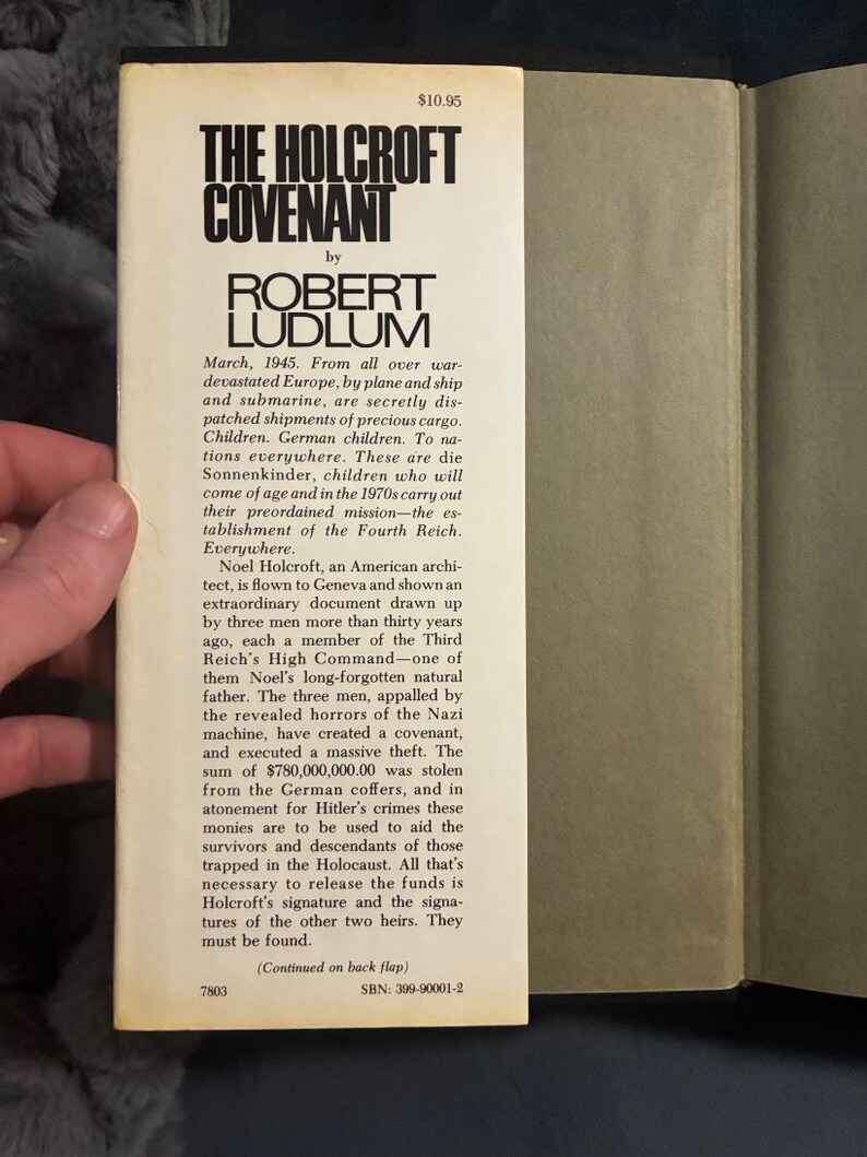 The Holcroft Covenant by Robert Ludlum 1978 First Edition First Printing Near Fine/Very Good Hardcover image 4
