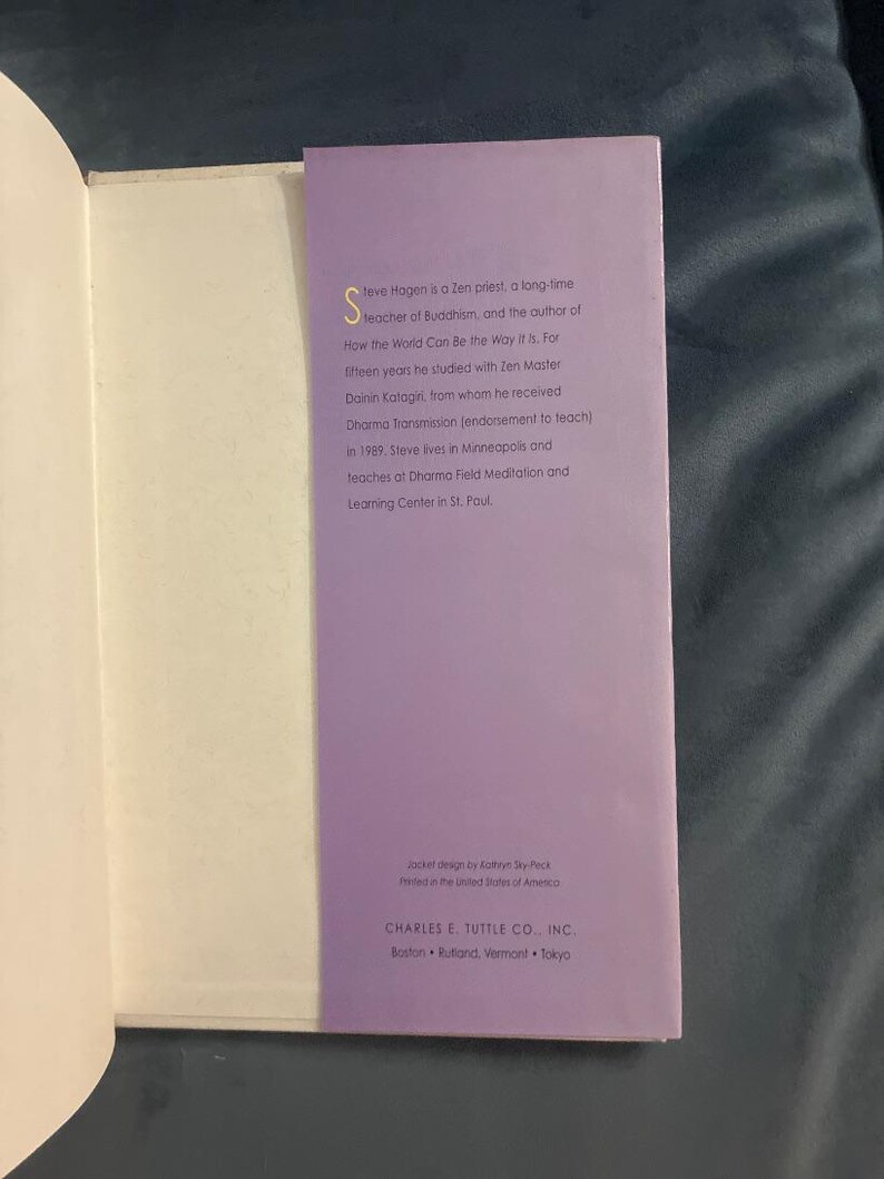 Le bouddhisme simple et clair par Steve Hagen, première édition, troisième tirage, état quasi neuf image 5