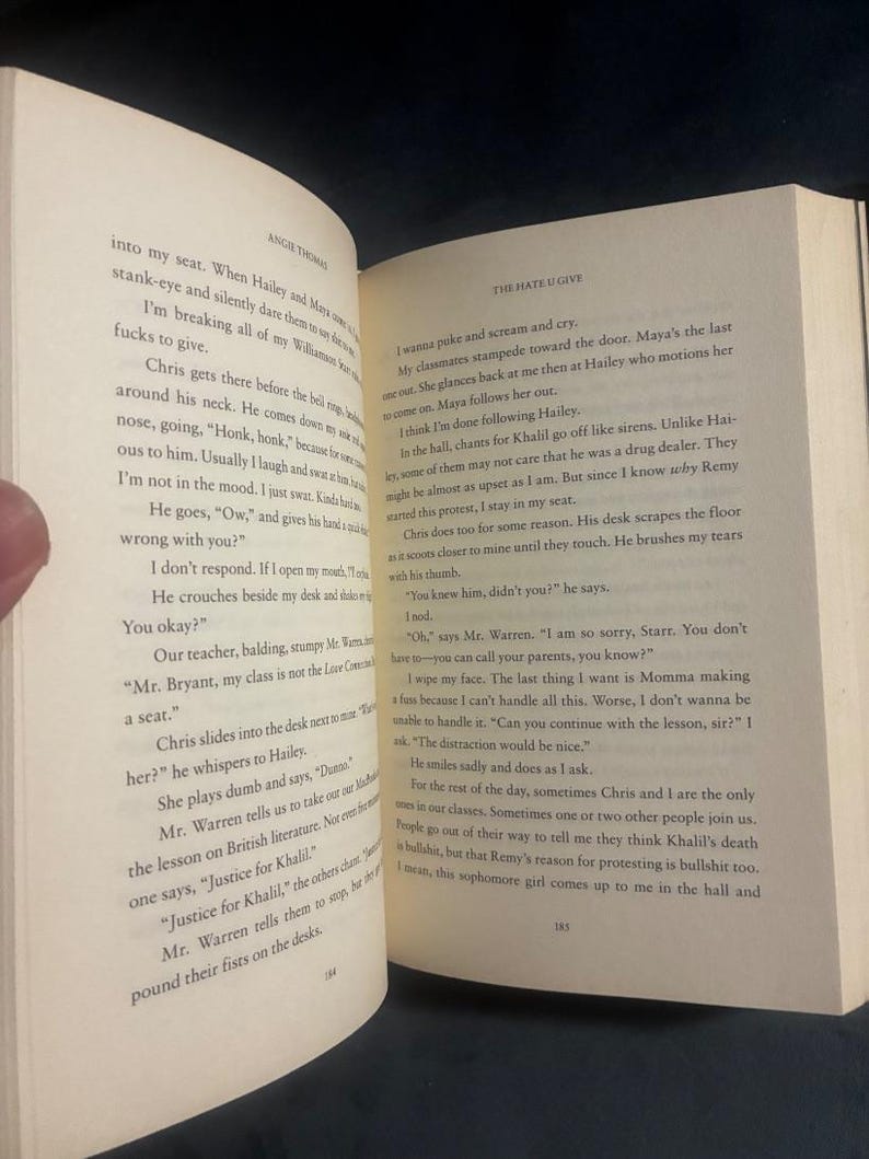The Hate U Give (Collector's Edition) by Angie Thomas Collector's Edition Edition Third Printing Near Fine/Very Good Hardcover image 7