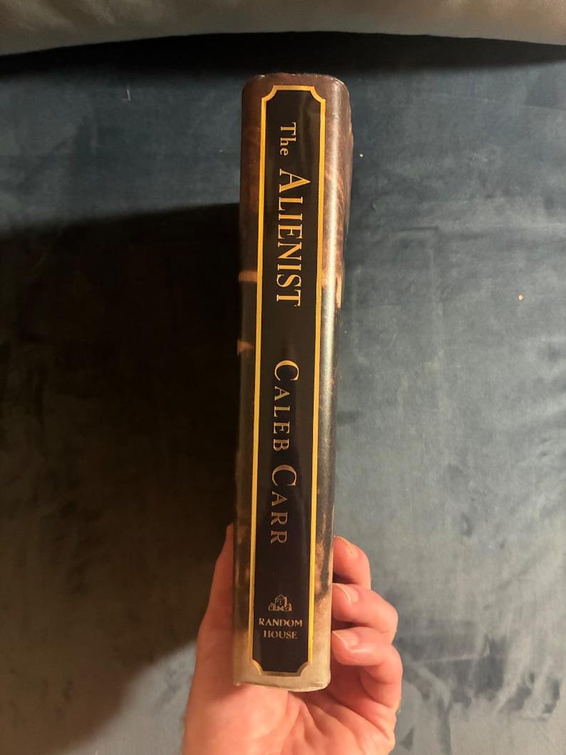 Alienisten av Caleb Carr 1994 Första upplagan 7:e tryckningen Nästan bra/Mycket bra bild 6