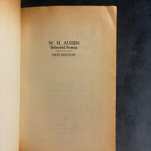 Selected Poems by W. H. Auden First Edition First Printing Very Good image 5