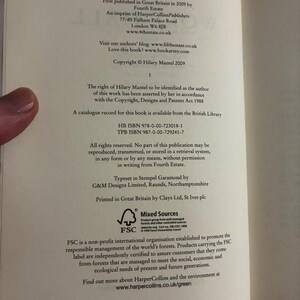 Wolf Hall by Hilary Mantel 2009 UK First Edition First Printing Fine/Near Fine Hardcover image 3