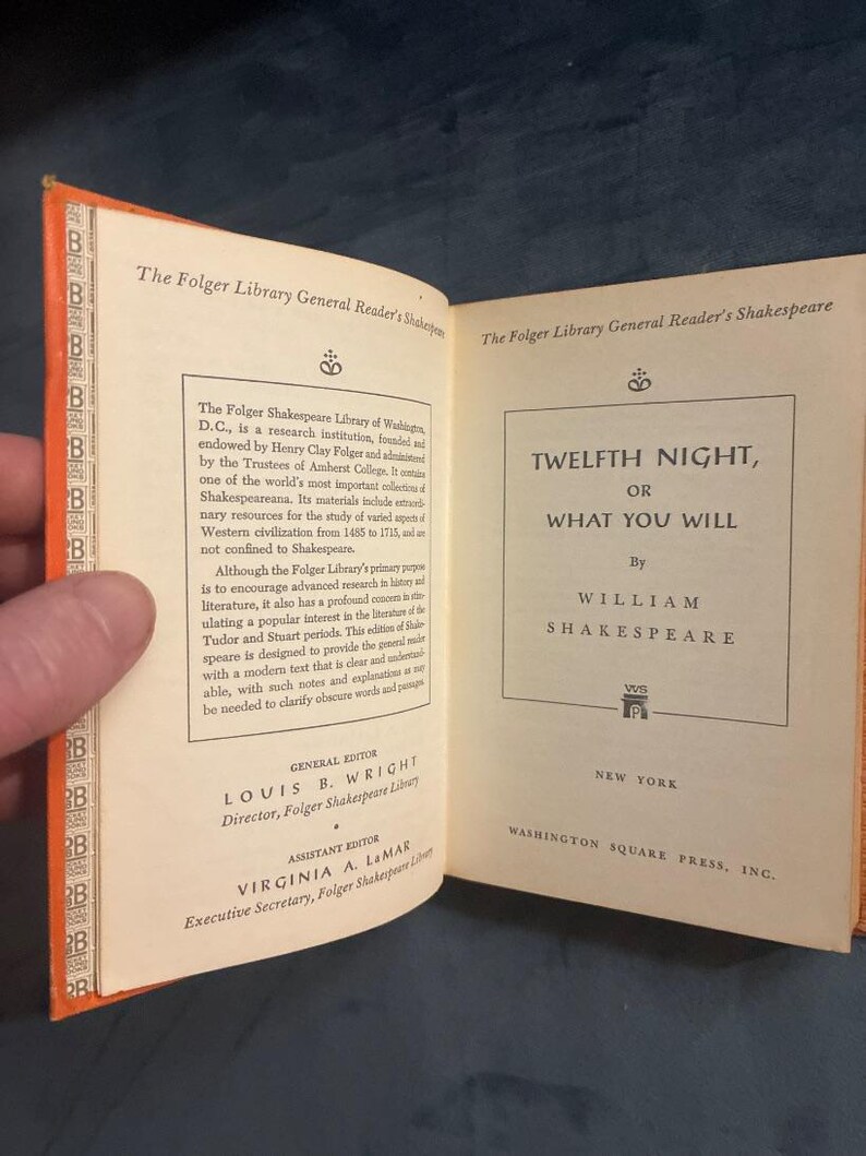 ウィリアム・シェイクスピア作『十二夜、あるいは汝の望むままに』後期版　非常に良い状態 画像 4