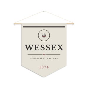 Wessex Literary Pennant | Thomas Hardy English Countryside Book Lover Decor image 3