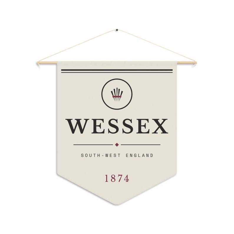 Wessex Literary Pennant | Thomas Hardy English Countryside Book Lover Decor image 3