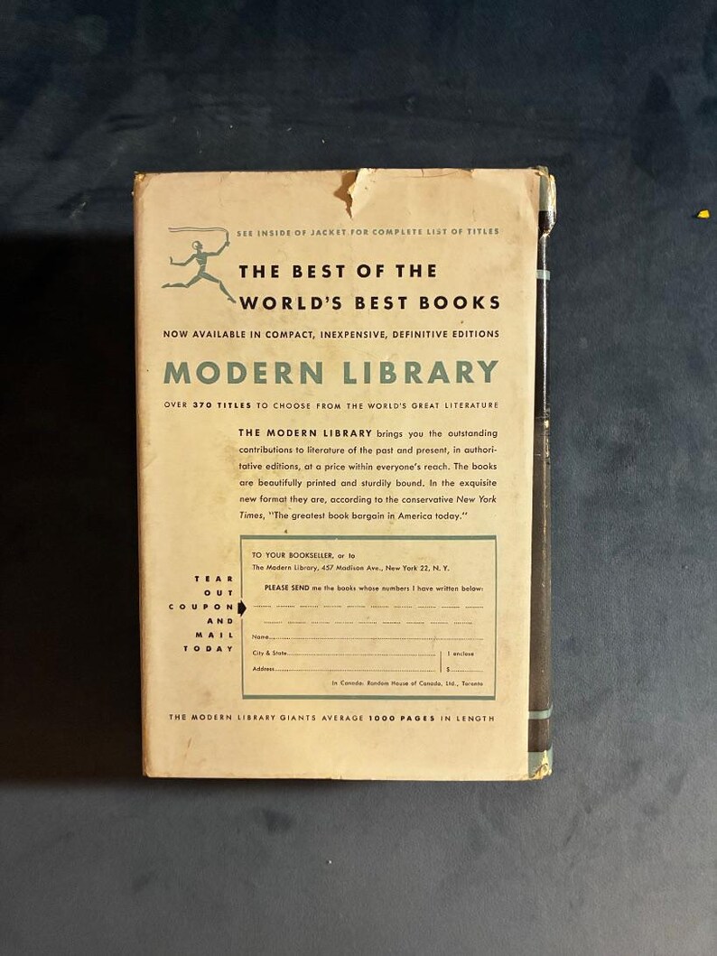 Moby Dick, or The Whale by Herman Melville First Modern Library Giant Edition 1944 image 2
