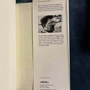 Por amor al juego, de Michael Shaara, 1991, primera edición, primera impresión, casi perfecto/muy bueno. imagen 4