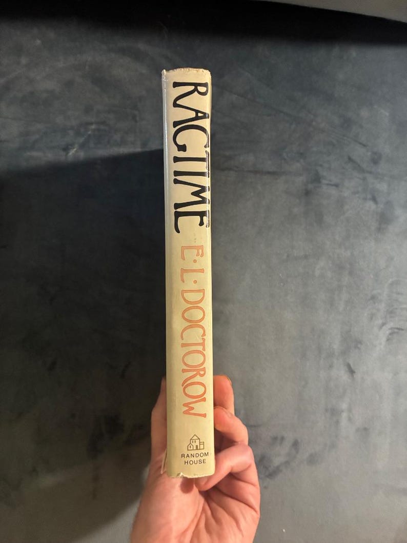 Ragtime av E.L. Doctorow Första upplagan Nästan fin/VG+ Inbunden bild 8