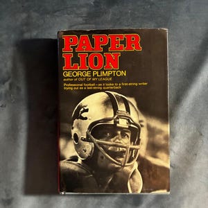 Paper Lion van George Plimpton, 1966, eerste editie, eerste druk, zeer goede/zeer goede staat, hardcover. afbeelding 1