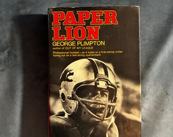 Paper Lion by George Plimpton 1966 First Edition First Printing Very Good/Very Good Hardcover