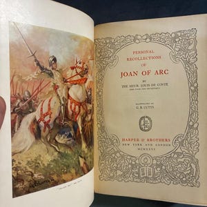 Personal Recollections of Joan of Arc by Mark Twain 1926 Edition First Printing image 2