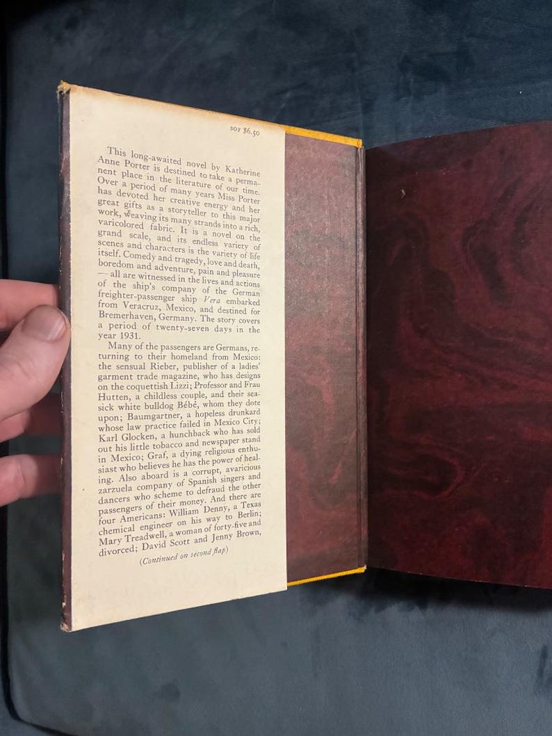 Ship of Fools by Katherine Anne Porter First Edition First Printing Very Good/Good image 2
