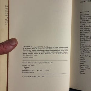 Gaudete de Ted Hughes, 1977. Primera edición, primera impresión. Casi perfecto/Muy bueno. imagen 4