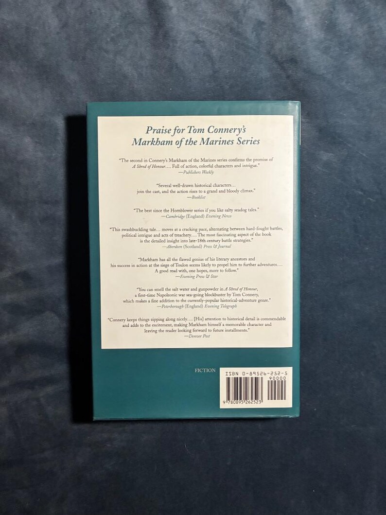 Honour Be Damned by Tom Connery 2000 First Edition First Printing Near Fine/Near Fine image 9