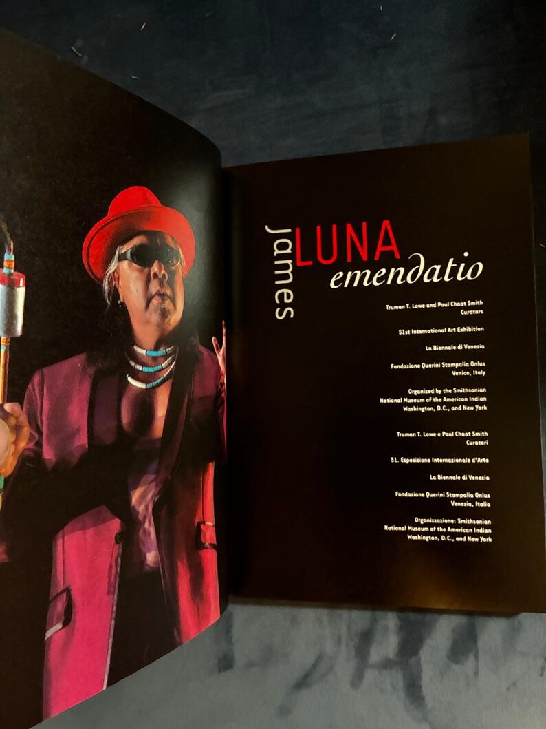James Luna: Emendatio SIGNED by Luna. Smithsonian First Edition W/ DVD image 5
