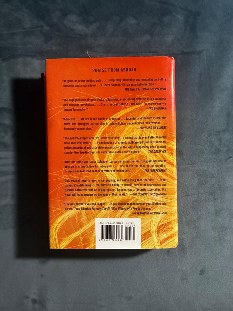 The Girl Who Played with Fire: Stieg Larsson First Edition Hardcover (Fine/Near Fine) image 2