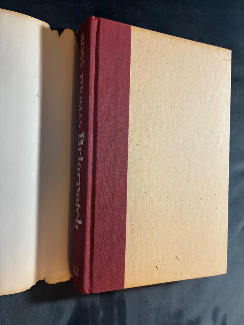 Briarpatch de Ross Thomas, 1984, première édition, premier tirage, état proche du neuf/bon. image 7