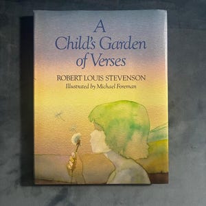 Un jardín de versos para niños de Robert Louis Stevenson 1985 Primera edición Primera impresión Excelente/Excelente imagen 1