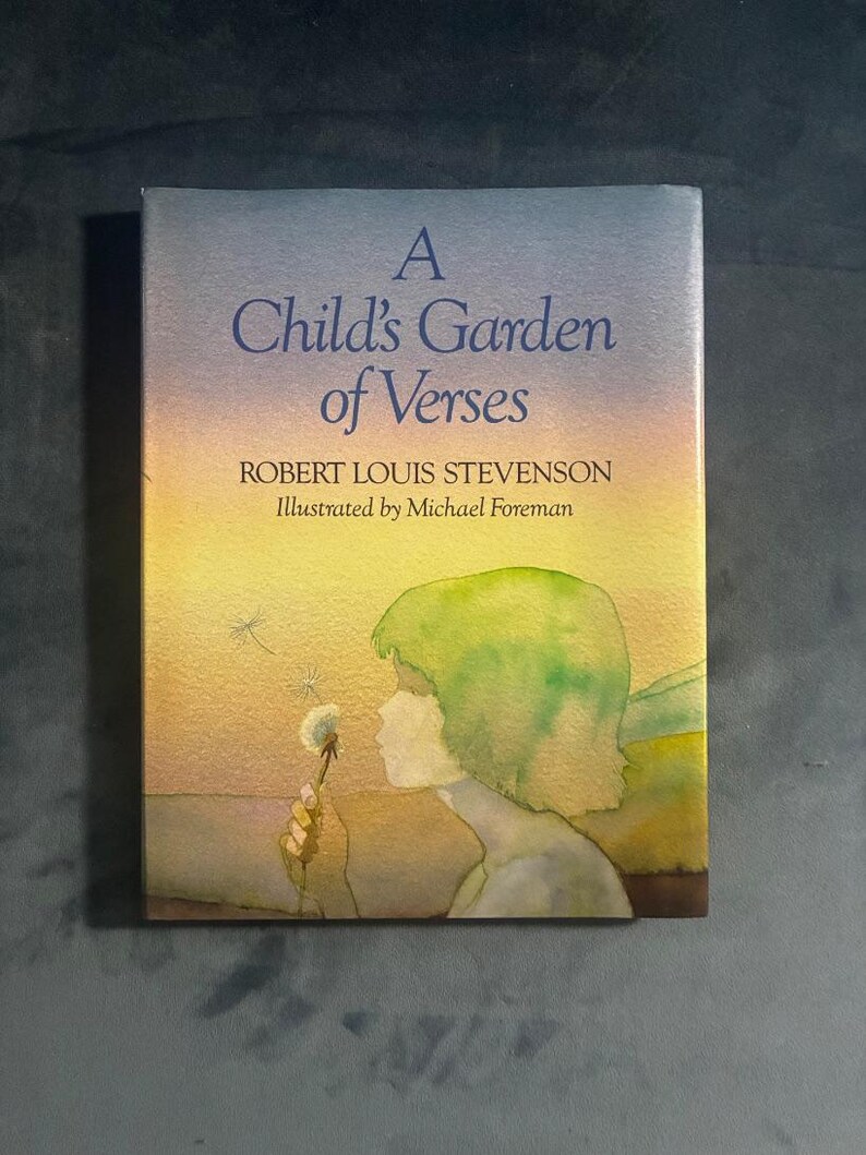 Un jardín de versos para niños de Robert Louis Stevenson 1985 Primera edición Primera impresión Excelente/Excelente imagen 1