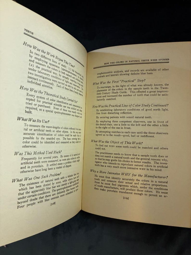 Teeth: Prepared for Those Who Sell Teeth and for Tooth Selectors by Jack Nevin First Edition 1946 image 5