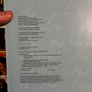 Secret Knowledge: Rediscovering the Lost Techniques of the Old Masters by David Hockney 2001 First Edition First Printing image 4