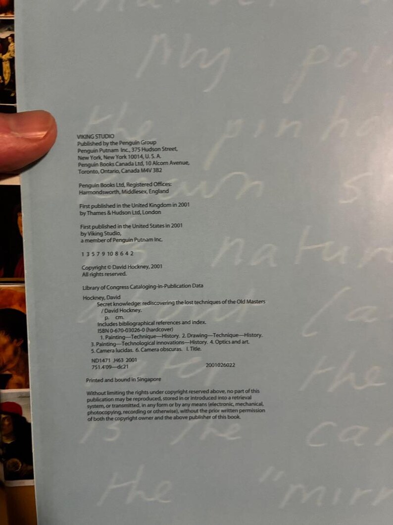 Secret Knowledge: Rediscovering the Lost Techniques of the Old Masters by David Hockney 2001 First Edition First Printing image 4