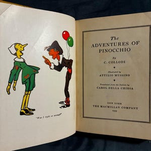 The Adventures of Pinocchio by C. Collodi, illustrator Attilio Mussino 1939 Edition image 6