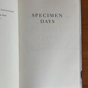 Signierte Erstausgabe (gebunden): Specimen Days von Michael Cunningham (Sehr gut/Nahezu neuwertig) Bild 8