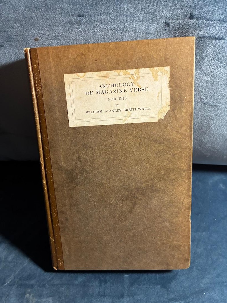 Bloemlezing van tijdschriftgedichten 1916: Braithwaite Poetry Yearbook, tweede editie, hardcover afbeelding 1