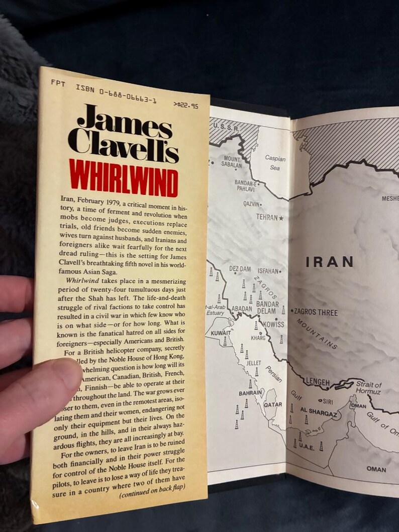 Whirlwind by James Clavell 1986 First Edition First Printing Fine/VG+ image 2