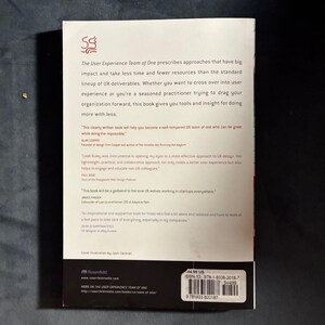 リア・ブーリー著『The User Experience Team of One』初版、ほぼ美品 画像 2