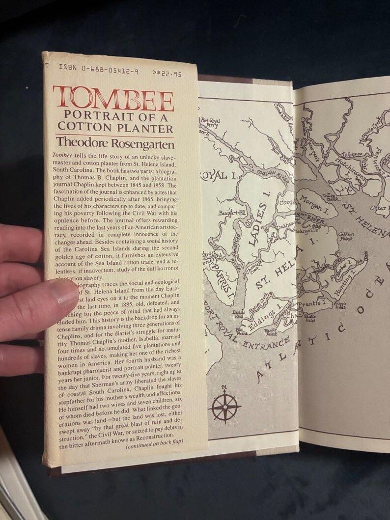 Tombee: Portrait of a Cotton Planter by Theodore Rosengarten 1986 First Edition First Printing Near Fine/Very Good Hardcover image 2