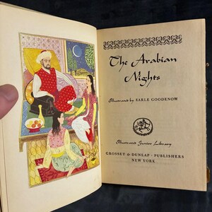 Die Geschichten aus Tausendundeiner Nacht, illustriert von Earle Goodenow, Grosset & Dunlap-Ausgabe von 1946, Zustand: Gut/Gut Bild 4