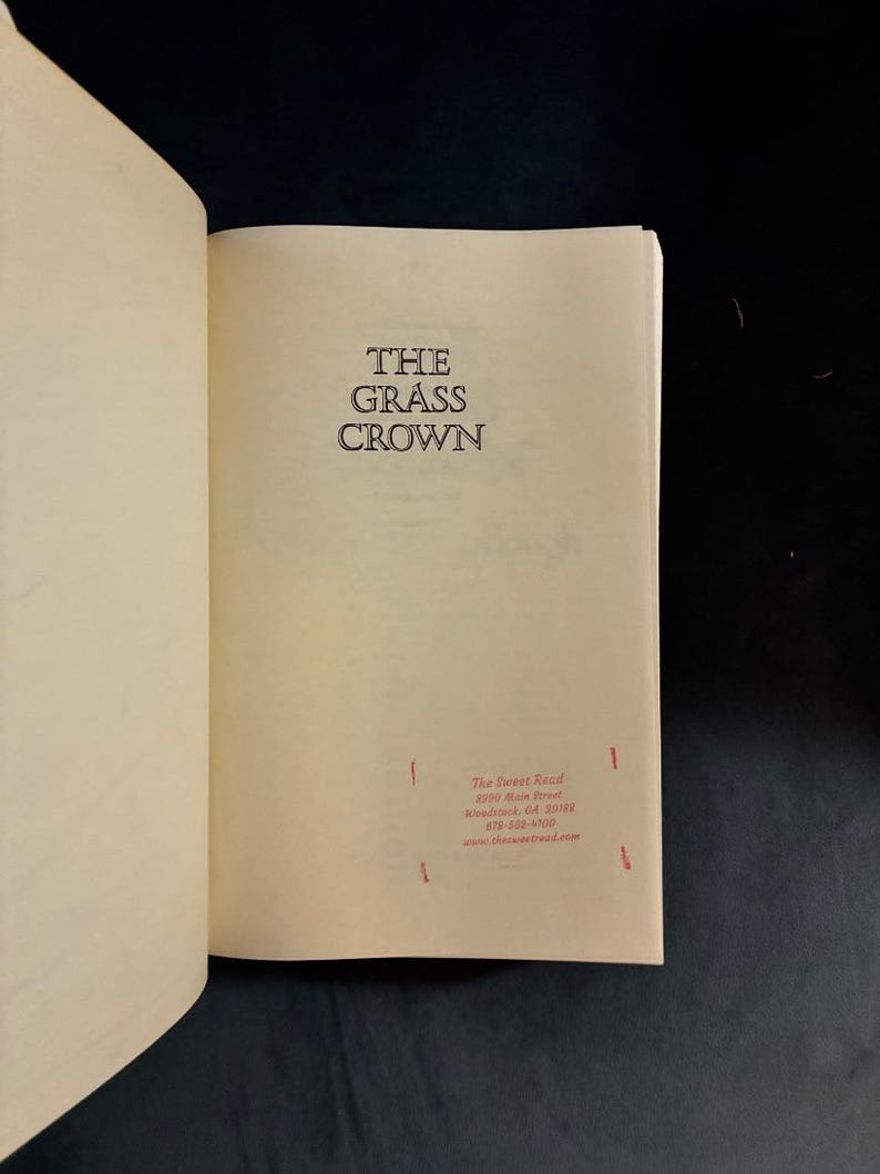 The Grass Crown by Colleen McCullough 1991 First Edition First Printing Near Fine/Very Good image 3