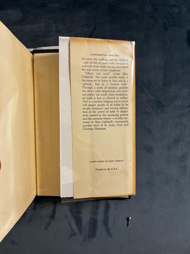 The Listener by Taylor Caldwell: 1960 First Edition Hardcover (Very Good/Good) image 3